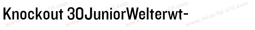 Knockout 30JuniorWelterwt字体转换